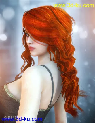 3D打印模型Allessa Hair的图片