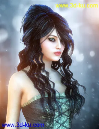 3D打印模型Allessa Hair的图片