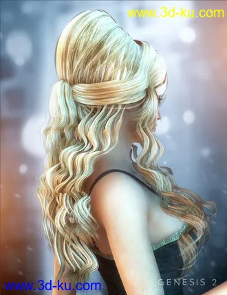 3D打印模型Allessa Hair的图片