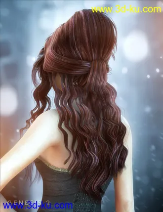 3D打印模型Allessa Hair的图片