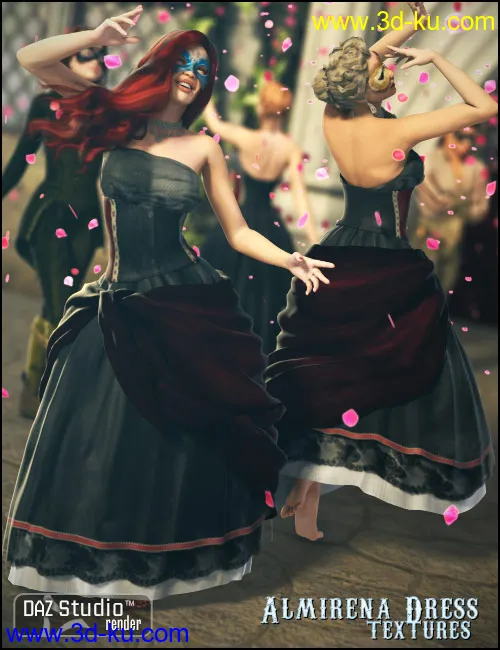 Almirena Dress Textures模型的图片2