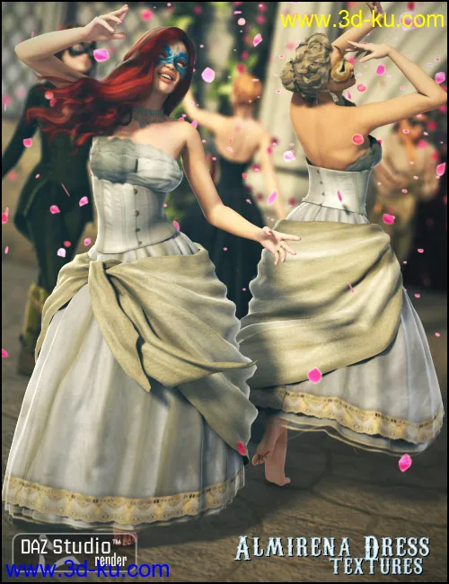 Almirena Dress Textures模型的图片3