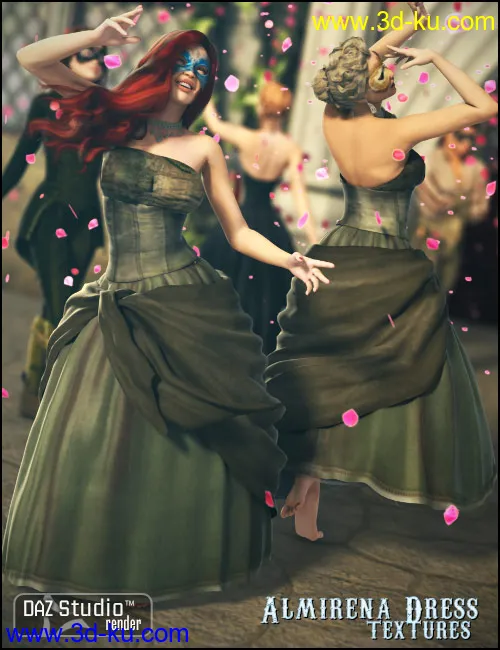 Almirena Dress Textures模型的图片4