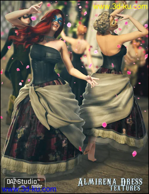 Almirena Dress Textures模型的图片5