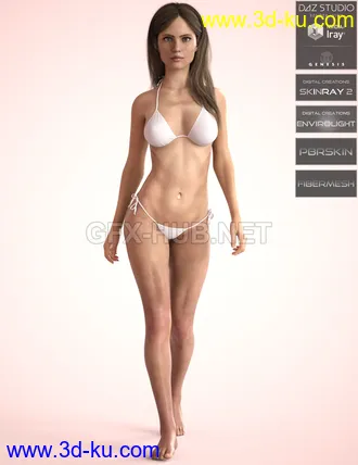3D打印模型Anatomically Correct Sabrina for Genesis 3 and Genesis 8 Female (8.1)的图片