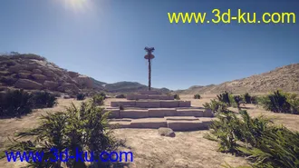 3D打印模型Ancient Grounds and 40 Poses for Genesis 8 and Warrior Couple的图片
