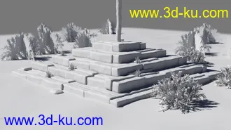 3D打印模型Ancient Grounds and 40 Poses for Genesis 8 and Warrior Couple的图片