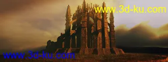 3D打印模型Ancient Legends - Gothic Cathedral Ruins的图片