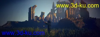3D打印模型Ancient Legends - Gothic Cathedral Ruins的图片