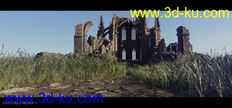 3D打印模型Ancient Legends - Gothic Cathedral Ruins的图片