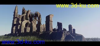 3D打印模型Ancient Legends - Gothic Cathedral Ruins的图片