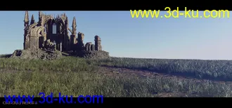 3D打印模型Ancient Legends - Gothic Cathedral Ruins的图片