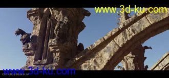 3D打印模型Ancient Legends - Gothic Cathedral Ruins的图片