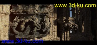 3D打印模型Ancient Legends - Gothic Cathedral Ruins的图片