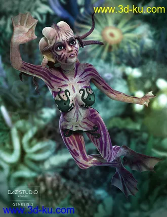 3D打印模型Anemone for Genesis 2 Female(s)的图片