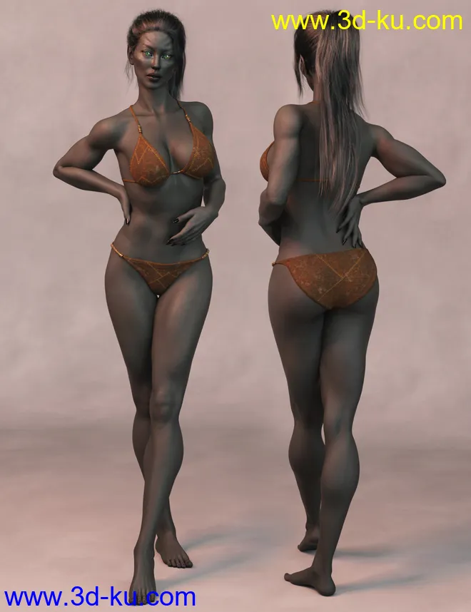 Angel HD and Her Dark Alter Ego for Genesis 8 Female模型的图片16