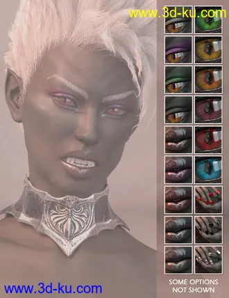 3D打印模型Angel HD and Her Dark Alter Ego for Genesis 8 Female的图片