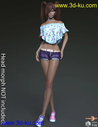 3D打印模型Anime Body Morphs for G8F Vol 3的图片