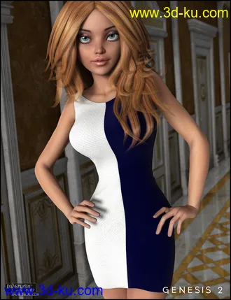 3D打印模型Arleya Dress for Genesis 2 Female(s)的图片