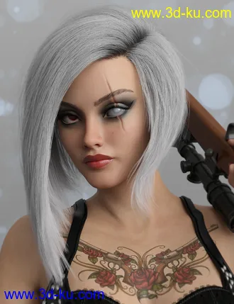 3D打印模型Ashe for Honni 8 and Genesis 8 Female的图片