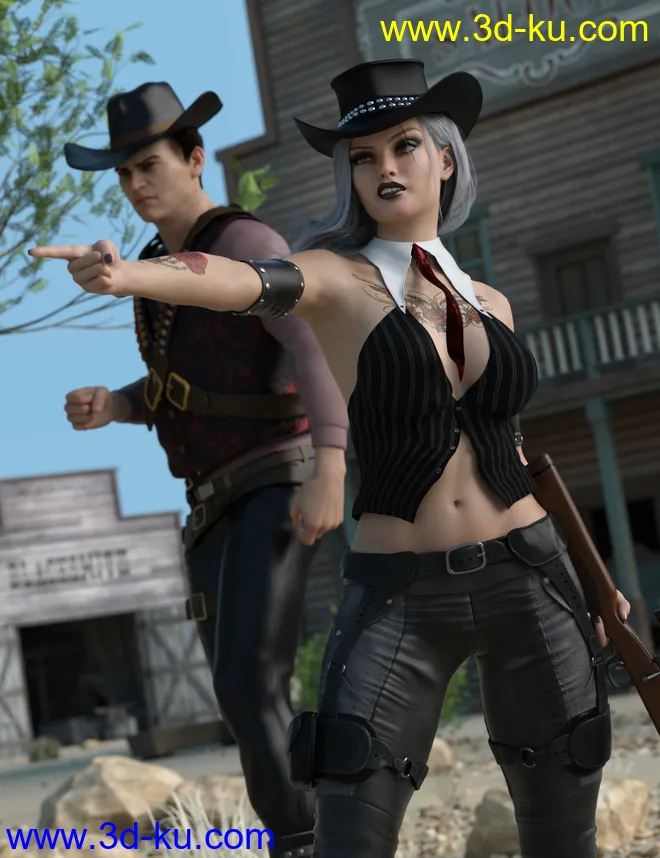 Ashe for Honni 8 and Genesis 8 Female模型的图片2