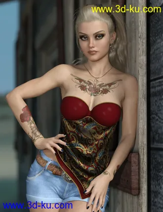 3D打印模型Ashe for Honni 8 and Genesis 8 Female的图片