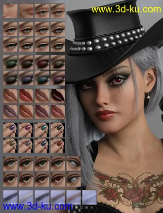 3D打印模型Ashe for Honni 8 and Genesis 8 Female的图片