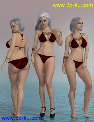 3D打印模型Ashe for Honni 8 and Genesis 8 Female的图片