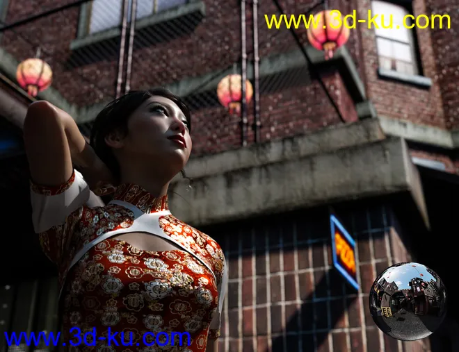 Asian District HDRI模型的图片3