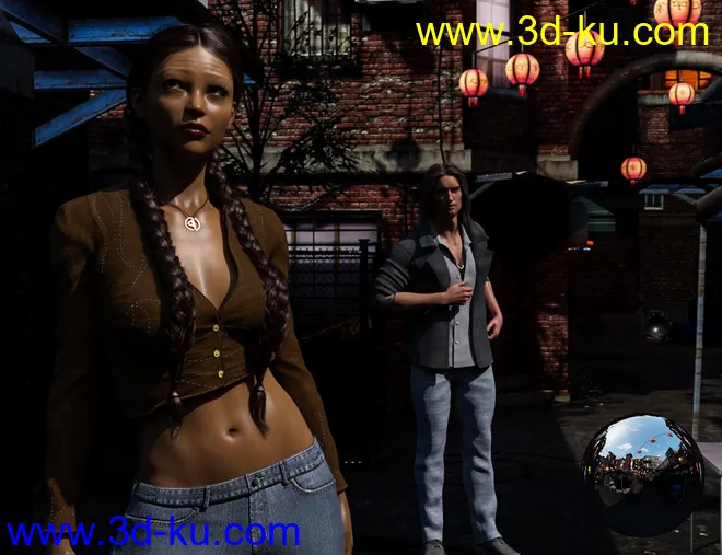 Asian District HDRI模型的图片4