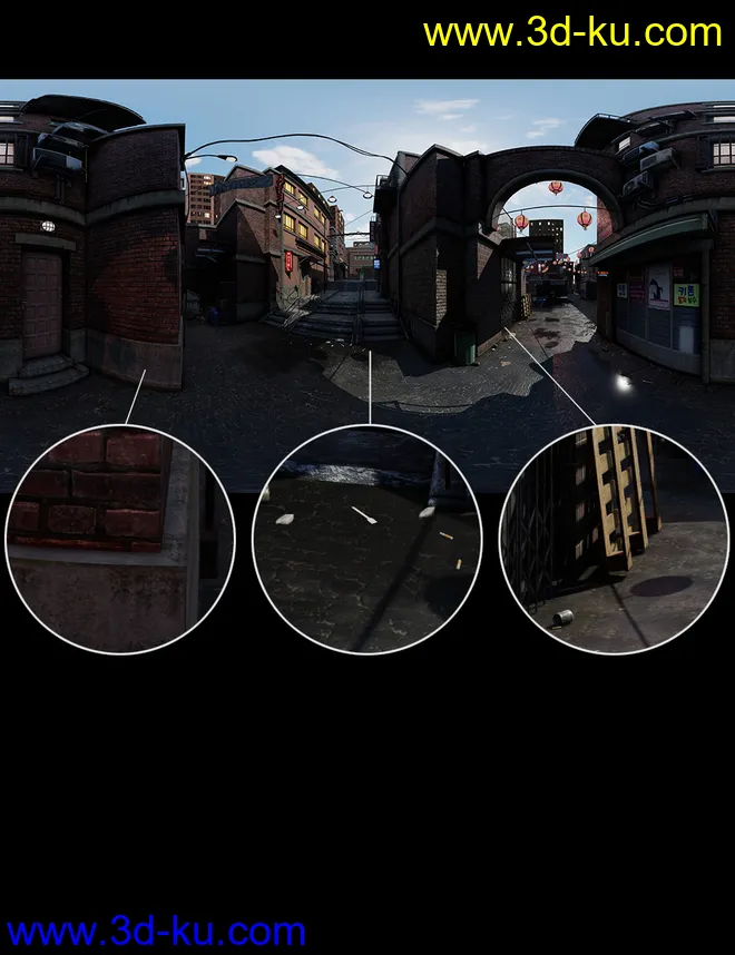 Asian District HDRI模型的图片8