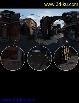 3D打印模型Asian District HDRI的图片