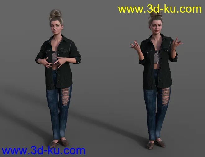 ASL Animations for Genesis 8.1 Female and Victoria 8.1模型的图片4