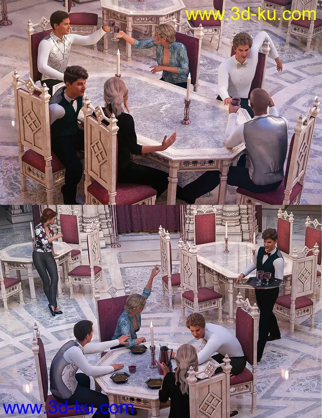 Aslan Court Poses for Genesis 8模型的图片1