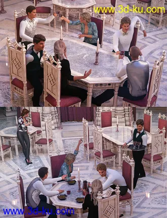 3D打印模型Aslan Court Poses for Genesis 8的图片