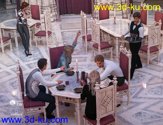 Aslan Court Poses for Genesis 8模型的图片2