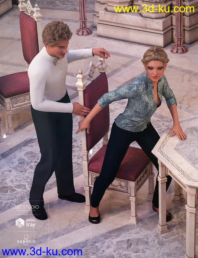 Aslan Court Poses for Genesis 8模型的图片3