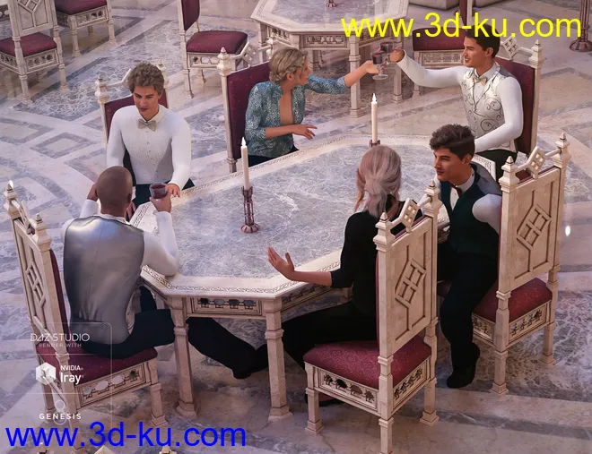 Aslan Court Poses for Genesis 8模型的图片5