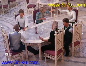 3D打印模型Aslan Court Poses for Genesis 8的图片