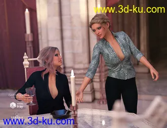 3D打印模型Aslan Court Poses for Genesis 8的图片