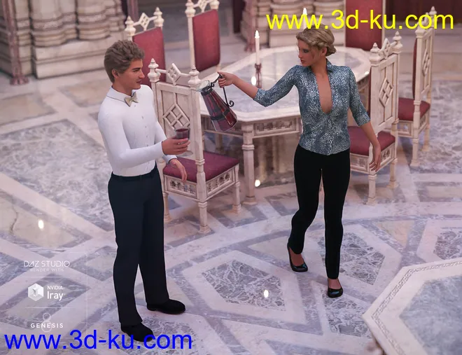 Aslan Court Poses for Genesis 8模型的图片8