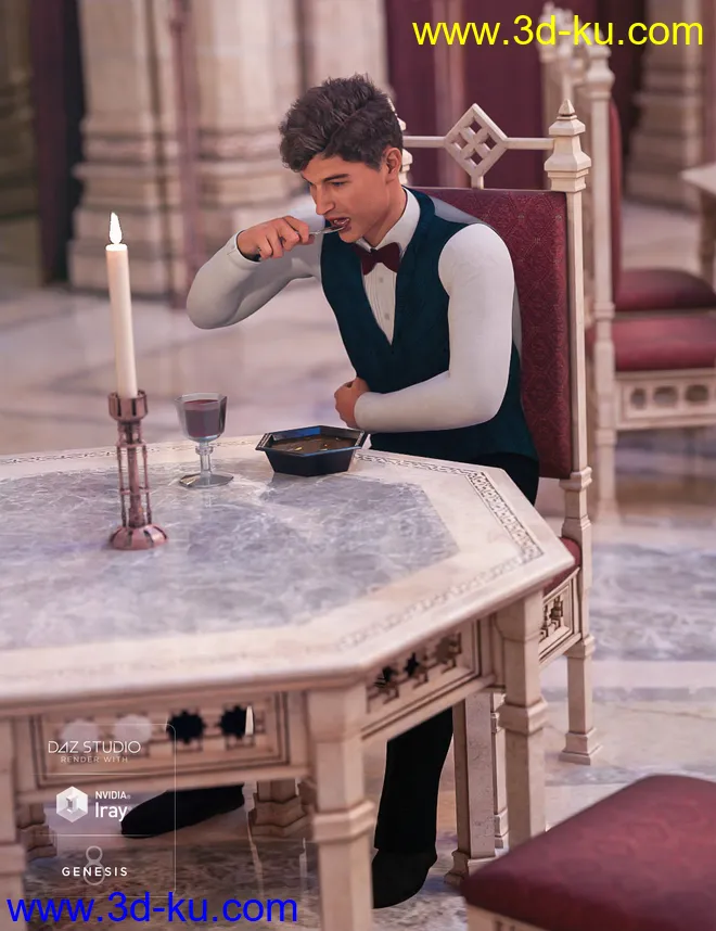 Aslan Court Poses for Genesis 8模型的图片9