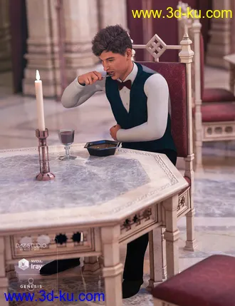 3D打印模型Aslan Court Poses for Genesis 8的图片