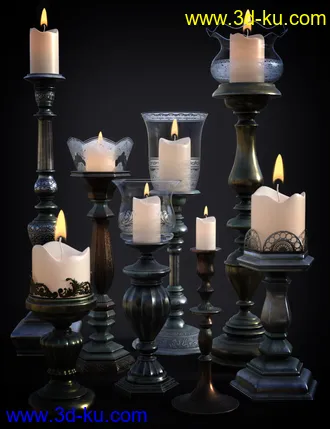 3D打印模型B.E.T.T.Y. Vintage Decor 01 Candlesticks的图片