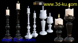 3D打印模型B.E.T.T.Y. Vintage Decor 01 Candlesticks的图片