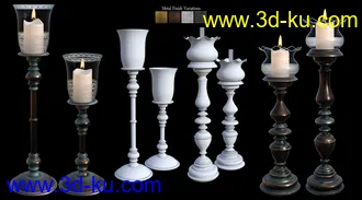 3D打印模型B.E.T.T.Y. Vintage Decor 01 Candlesticks的图片