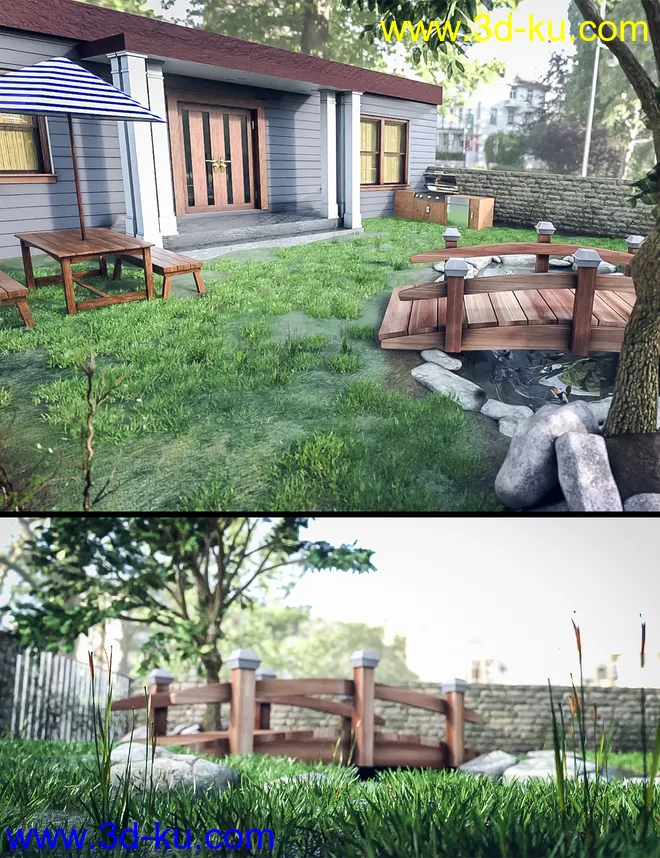 Backyard Pond模型的图片1