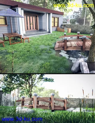 3D打印模型Backyard Pond的图片
