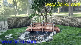 3D打印模型Backyard Pond的图片