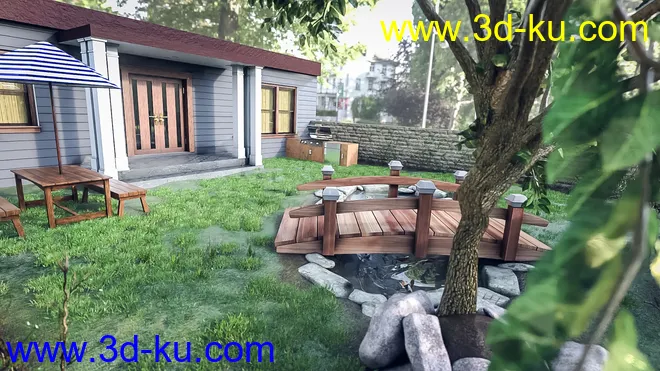Backyard Pond模型的图片3